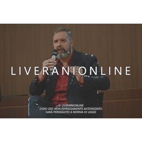 © TVRG Come si combatte la mafia nella foto Claudio Stassi fumettista Milano 22-04-2022 Presso l\'auditorium Gaber di Palazzo Pirelli si e\' svolta l\'iniziativa dal titolo Come si combatte la mafia foto Roberto Garavaglia/ag. Aldo Liverani sas