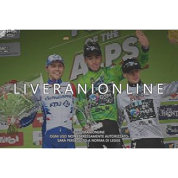 22-04-2022 Tour Of The Alps; Tappa 05 Lienz - Lienz; 2022, Dsm; 2022, Groupama - Fdj; Bardet, Romain; Arensman, Thymen; Storer, Michale; Lienz; ©SIROTTI/AGENZIA ALDO LIVERANI SAS