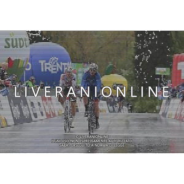 22-04-2022 Tour Of The Alps; Tappa 05 Lienz - Lienz; 2022, Groupama - Fdj; 2022, Ag2r - Citroen; Valter, Attila; Gall, Felix; Lienz; ©SIROTTI/AGENZIA ALDO LIVERANI SAS