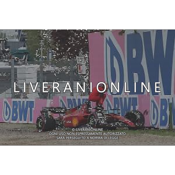 IMOLA 22 04 2021 AUTODROMO ENZO E DINO FERRARI GRAN PREMIO FORMULA 1 ROLEX MADE IN ITALY E DELL\'EMILIA ROMAGNA NELLA FOTO INCIDENTE DI CARLOS SAINZ ALLA RIVAZZA ©SANNA/AGENZIA ALDO LIVERANI SAS