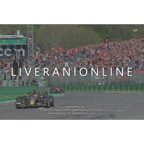 IMOLA 23 04 2022 GRAN PREMIO DI FORMULA 1 ROLEX MADE IN ITALY E DELL\'EMILIA ROMAGNA NELLA FOTO ARRIVO DI MAX VERSTAPPEN SECONDO CHARLES LECLERC FERRARI ©SANNA/AG ALDO LIVERANI SAS