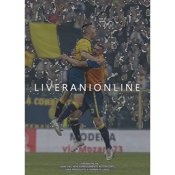 Foto Alessandro Castaldi/AGENZIA ALDO LIVERANI SAS Modena Vs Pontedera - Serie C Lega Pro 2021/2022 - 23/04/22 Modena, - Stadio Alberto Braglia - Italia - Nella foto: esultanza dopo il goal Fabio Scarsella (Modena) ©ACastaldi/AG ALDO LIVERANI SAS