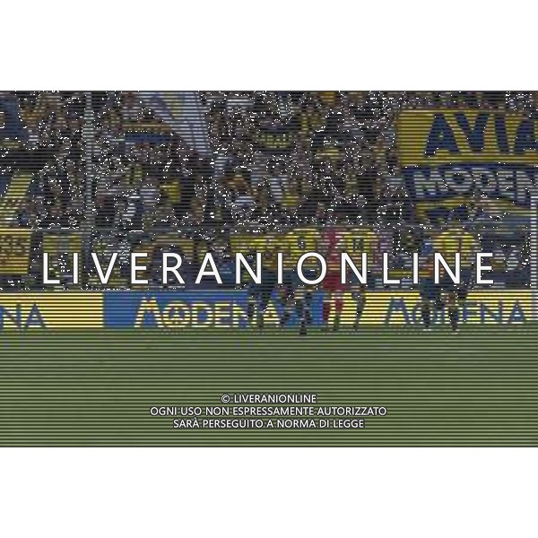 Foto Alessandro Castaldi/AGENZIA ALDO LIVERANI SAS Modena Vs Pontedera - Serie C Lega Pro 2021/2022 - 23/04/22 Modena, - Stadio Alberto Braglia - Italia - Nella foto: esultanza Goal Tommaso Silvestri (Modena) ©ACastaldi/AG ALDO LIVERANI SAS