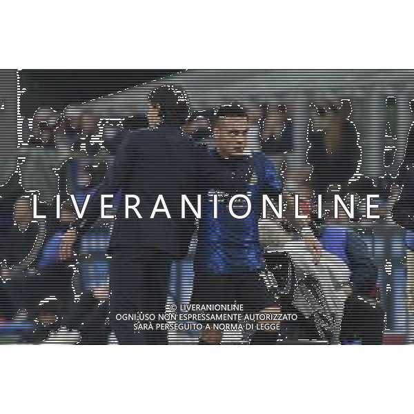 Simone Inzaghi allenatore Inter SX e Lautaro Martinez (Inter) DX Inter vs Roma Campionato Serie A TIM - 34a giornata Milano 23-04-2022 Stadio Giuseppe Meazza - San Siro foto Roberto Garavaglia/ag. Aldo Liverani sas