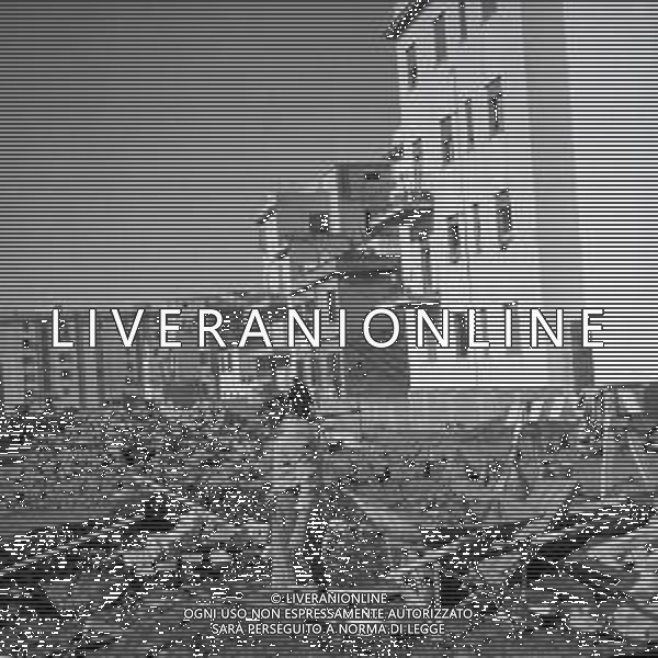 1950 ROMA MURATORI NELLE STRADE DI ROMA FOTO SANDRO VESPASIANI-AG ALDO LIVERANI SAS