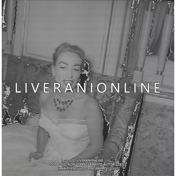 RETROSPETTIVA JOAN CRAWFORD ATTRICE NELLA FOTO JOAN CRAWFORD A ROMA NELL\'ANNO 1952 AG ALDO LIVERANI SAS