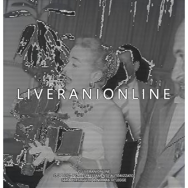 RETROSPETTIVA JOAN CRAWFORD ATTRICE NELLA FOTO JOAN CRAWFORD A ROMA NELL\'ANNO 1952 AG ALDO LIVERANI SAS