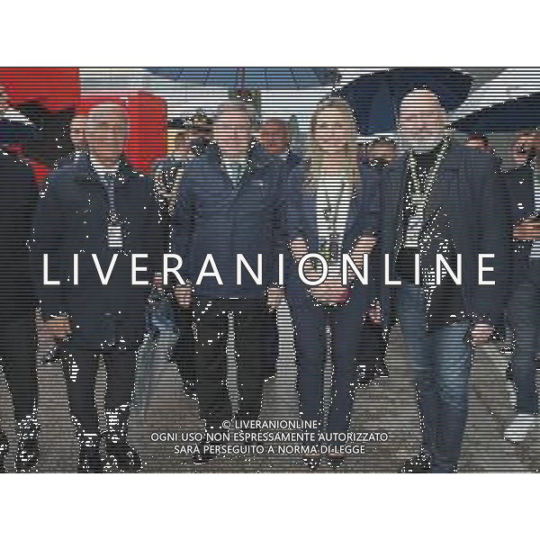 IMOLA 24-04-2022 GRAN PREMIO DI F.1 ROLEX GP DEL MADE IN ITALY E DELL\'EMILIA ROMAGNA NELLA FOTO DA SX ANGELO STICCHI DAMIANI PRESIDENTE DELL\'AUTOMOBILE CLUB D\'ITALIA - ENRICO GIOVANNINI MINISTRO DELLE INFRASTRUTTURE E DEI TRASPORTI DELLA REPUBBLICA ITALIANA - VALENTINA VEZZALI SOTTOSEGRETARIO DI STATO ALLA PRESIDENZA DEL CONSIGLIO CON DELEGA ALLO SPORT E STEFANO BONACCINI PRESIDENTE DELLA REGIONE EMILIA ROMAGNA AL PADDOCK DELL\'AUTODROMO "ENZO E DINO FERRARI" ©SANNA/AGENZIA ALDO LIVERANI SAS