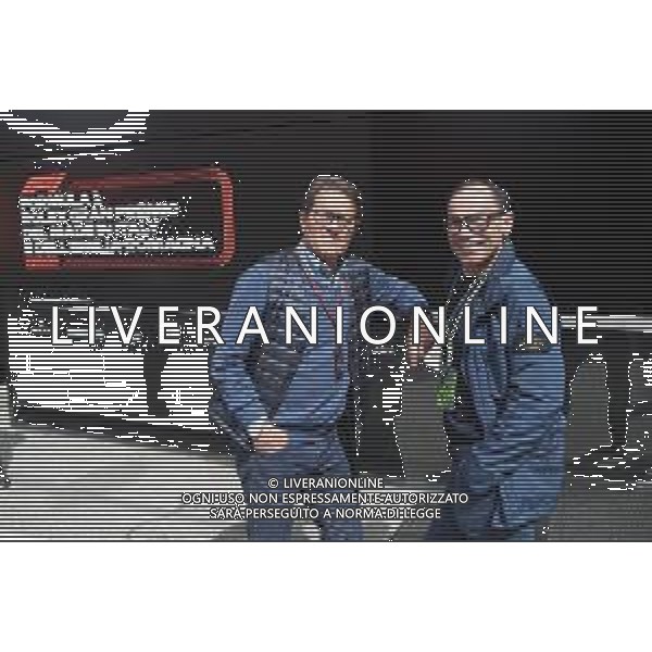 IMOLA 24-04-2022 GRAN PREMIO DI F.1 ROLEX GP DEL MADE IN ITALY E DELL\'EMILIA ROMAGNA NELLA FOTO DA SX FABIO CAPELLO EX ALLENATORE DI CALCIO E DAVIDE CASSANI COMMISSARIO TECNICO DELLA NAZIONALE ITALIANA DI CICLISMO SU STRADA NEL PADDOCK DELL\'AUTODROMO "ENZO E DINO FERRARI" ©SANNA/AGENZIA ALDO LIVERANI SAS