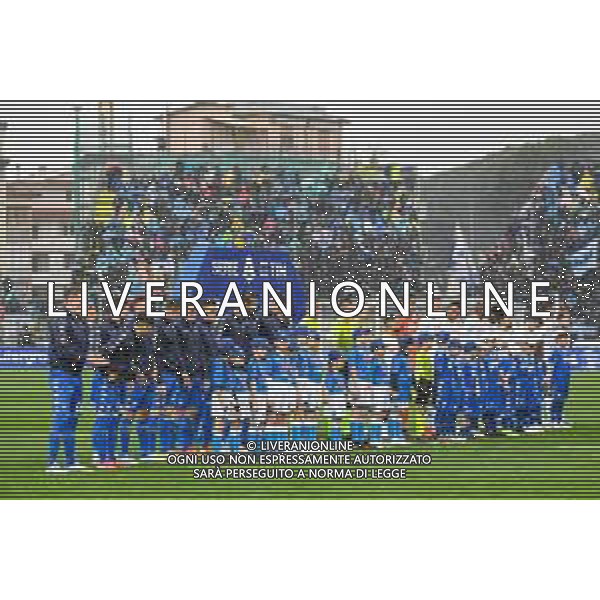 Fabio Fagiolini/LMedia - Empoli FC vs SSC Napoli - italian soccer Serie A match 2021/2022 April 24 2022 - Carlo Castellani stadium Empoli, Italy Empoli FC vs SSC Napoli Photo showing: The teams lineup @Fabio Fagiolini/LiveMedia AG ALDO LIVERANI SAS