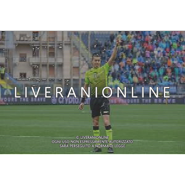Fabio Fagiolini/LMedia - Empoli FC vs SSC Napoli - italian soccer Serie A match 2021/2022 April 24 2022 - Carlo Castellani stadium Empoli, Italy Empoli FC vs SSC Napoli Photo showing: Referee Mr. Livio Marinelli from Tivoli @Fabio Fagiolini/LiveMedia AG ALDO LIVERANI SAS