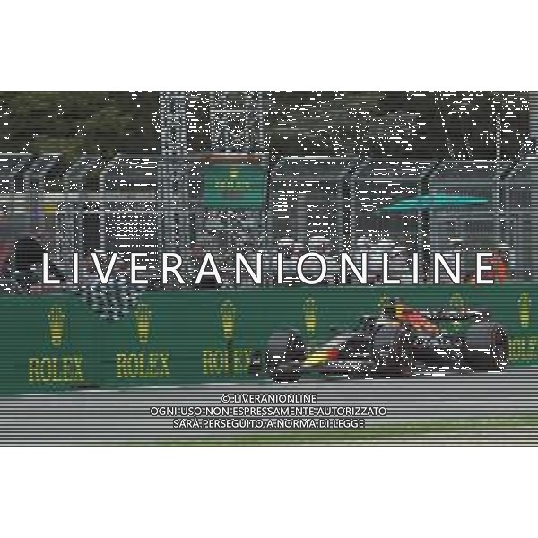 IMOLA 24-04-2022 GRAN PREMIO ROLEX GP DEL MADE IN ITALY E DELL\'EMILIA ROMAGNA NELLA FOTO ARRIVO DEL VINCITORE MAX VERSTAPPEN ©SANNA/ AGENZIA ALDO LIVERANI SAS
