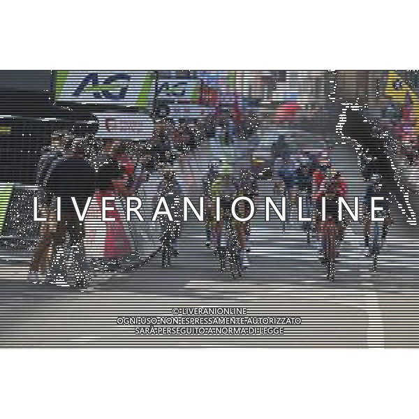 24-04-2022 Liege - Bastogne - Liege; 2022, Intermarche - Wanty Gobert; 2022, Jumbo - Visma; 2022, Bora - Hansgrohe; 2022, Ineos - Grenadiers; Hermans, Quinten; Van Aert, Wout; Higuita, Sergio; Martinez Poveda, Daniel Felipe; Liegi; ©SIROTTI/ AGENZIA ALDO LIVERANI SAS