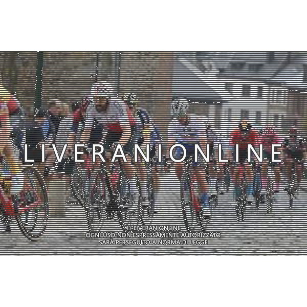 24-04-2022 Liege - Bastogne - Liege; 2022, Cofidis; 2022, Totalenergie; Geschke, Simon; Vuillermoz, Alexis; Stavelot; ©SIROTTI/ AGENZIA ALDO LIVERANI SAS