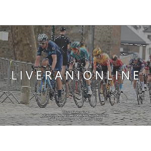 24-04-2022 Liege - Bastogne - Liege; 2022, Movistar; 2022, Bora - Hansgrohe; Izaguirre, Gorka; Vlasov, Aleksandr; Stavelot; ©SIROTTI/ AGENZIA ALDO LIVERANI SAS
