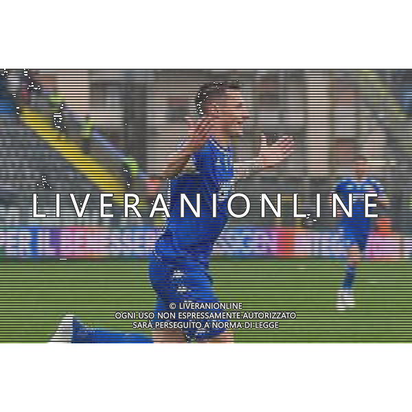 Fabio Fagiolini/LMedia - Empoli FC vs SSC Napoli - italian soccer Serie A match 2021/2022 April 24 2022 - Carlo Castellani stadium Empoli, Italy Empoli FC vs SSC Napoli Photo showing: Andrea Pinamonti (Empoli) @Fabio Fagiolini/LiveMedia AG ALDO LIVERANI SAS