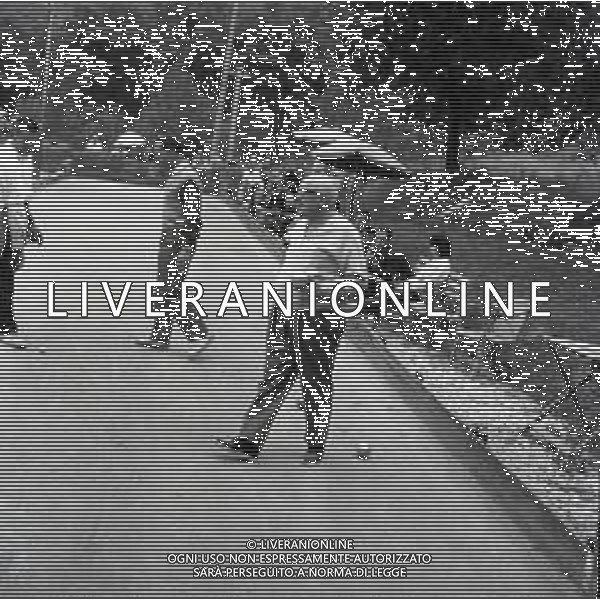 RETROSPETTIVA PIETRO NENNI POLITICO NELLA FOTO NENNI PIETRO A LURISIA IN VACANZA IL 12-08-1964 GIOCA A BOCCE AG ALDO LIVERANI SAS