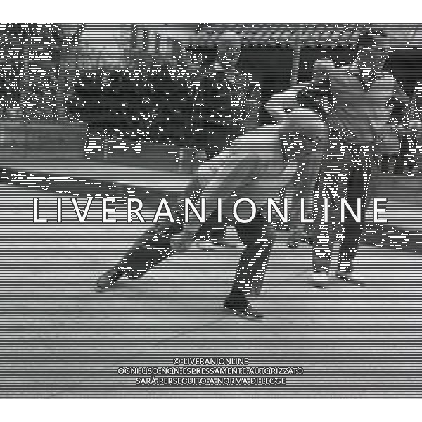 RETROSPETTIVA PIETRO NENNI POLITICO NELLA FOTO NENNI PIETRO A LURISIA IN VACANZA IL 12-08-1964 GIOCA A BOCCE AG ALDO LIVERANI SAS