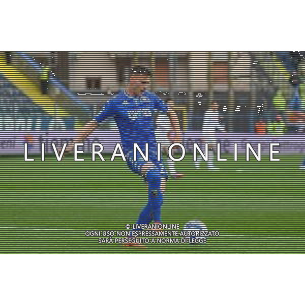 Fabio Fagiolini/LMedia - Empoli FC vs SSC Napoli - italian soccer Serie A match 2021/2022 April 24 2022 - Carlo Castellani stadium Empoli, Italy Empoli FC vs SSC Napoli Photo showing: Kristjan Asllani (Empoli) @Fabio Fagiolini/LiveMedia AG ALDO LIVERANI SAS