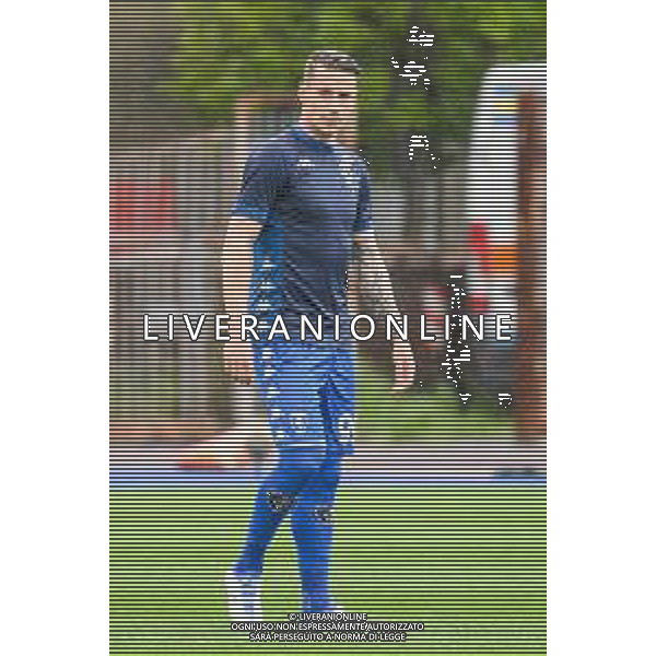 Fabio Fagiolini/LMedia - Empoli FC vs SSC Napoli - italian soccer Serie A match 2021/2022 April 24 2022 - Carlo Castellani stadium Empoli, Italy Empoli FC vs SSC Napoli Photo showing: Andrea Pinamonti (Empoli) warm-up @Fabio Fagiolini/LiveMedia AG ALDO LIVERANI SAS