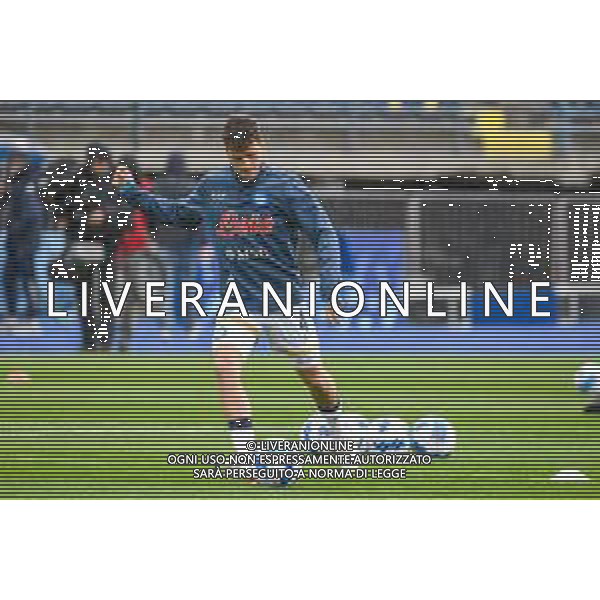 Fabio Fagiolini/LMedia - Empoli FC vs SSC Napoli - italian soccer Serie A match 2021/2022 April 24 2022 - Carlo Castellani stadium Empoli, Italy Empoli FC vs SSC Napoli Photo showing: Diego Demme (Napoli) warm-up @Fabio Fagiolini/LiveMedia AG ALDO LIVERANI SAS