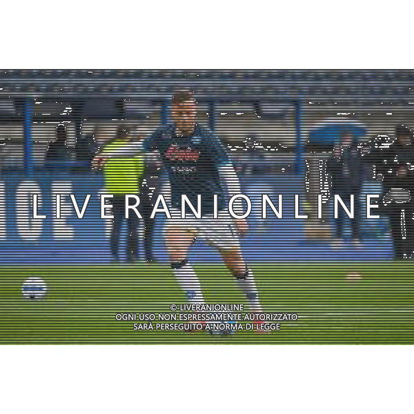 Fabio Fagiolini/LMedia - Empoli FC vs SSC Napoli - italian soccer Serie A match 2021/2022 April 24 2022 - Carlo Castellani stadium Empoli, Italy Empoli FC vs SSC Napoli Photo showing: Amir Rrahmani (Napoli) warm-up @Fabio Fagiolini/LiveMedia AG ALDO LIVERANI SAS
