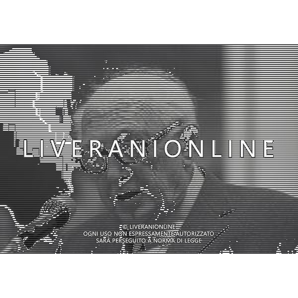 RETROSPETTIVA PIETRO NENNI POLITICO NELLA FOTO NENNI PIETRO A ROMA NELL\'ANNO 1976 AL CONGRESSO DEL PARTITO SOCIALISTA ITALIANO AG ALDO LIVERANI SAS 