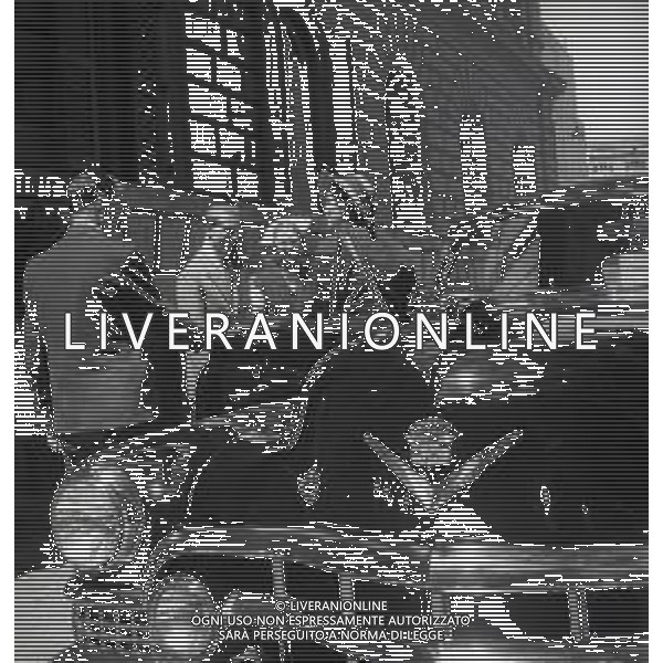 1950 ROMA VISITA DELLA PRINCIPESSA LILIAN DE RETY CON IL FIGLIO ALBERTO DI LIEGI FOTO SANDRO VESPASIANI-AG ALDO LIVERANI SAS