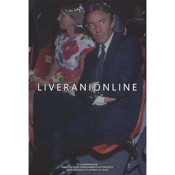 RETROSPETTIVA CATHERINE SPAAK ATTRICE NELLA FOTO CON IL MARITO DANIEL REY NEL 1990 ©Archivio Giovanni Liverani/AGENZIA ALDO LIVERANI SAS
