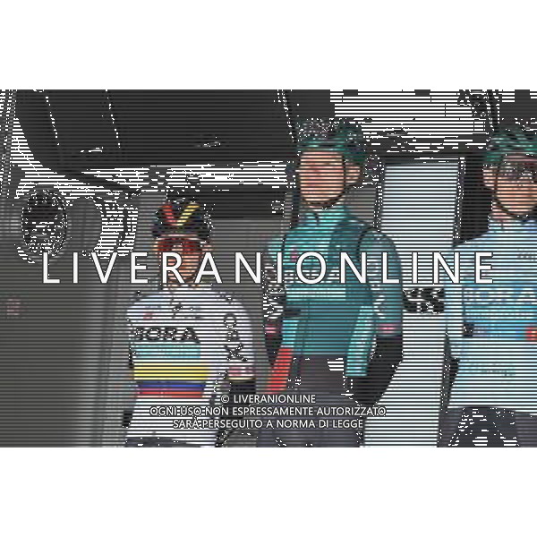27-04-2022 Tour De Romandie; Tappa 01 La Grande Beroche - Romont; 2022, Bora - Hansgrohe; Higuita, Sergio; Vlasov, Aleksandr; La Grande Beroche; ©SIROTTI/AGENZIA ALDO LIVERANI SAS