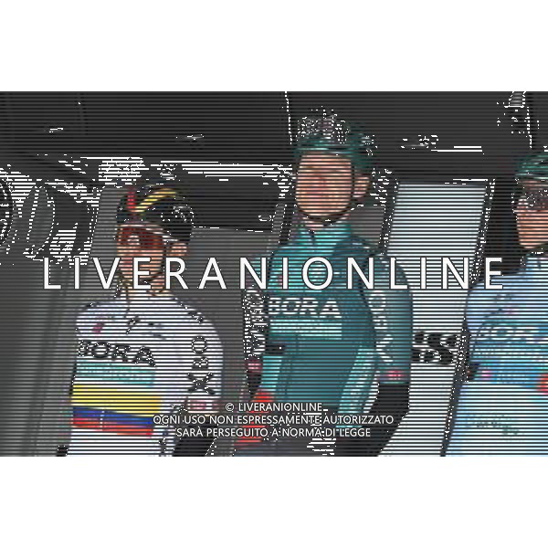 27-04-2022 Tour De Romandie; Tappa 01 La Grande Beroche - Romont; 2022, Bora - Hansgrohe; Higuita, Sergio; Vlasov, Aleksandr; La Grande Beroche; ©SIROTTI/AGENZIA ALDO LIVERANI SAS