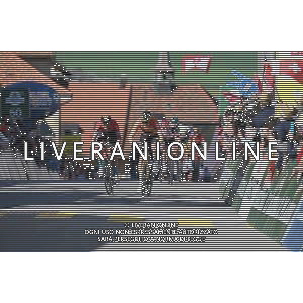 27-04-2022 Tour De Romandie; Tappa 01 La Grande Beroche - Romont; 2022, Bahrain - Victorious; 2022, Jumbo - Visma; Teuns, Dylan; Dennis, Rohan; Romont; ©SIROTTI/AGENZIA ALDO LIVERANI SAS