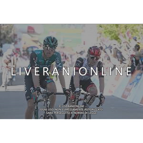 27-04-2022 Tour De Romandie; Tappa 01 La Grande Beroche - Romont; 2022, Bora - Hansgrohe; 2022, Uae Emirates; Vlasov, Aleksandr; Hirschi, Marc; Romont; ©SIROTTI/AGENZIA ALDO LIVERANI SAS
