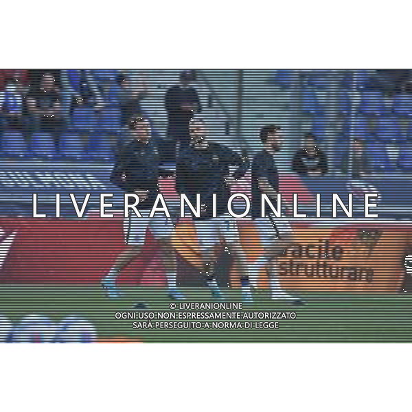 BOLOGNA - INTER CAMPIONATO CALCIO SERIE A TIM 27.04.2022 NELLA FOTO NICOLO\' BARELLA, HAKAN CALHANOGLU E MARCELO BROZOVIC DURANTE IL RISCALDAMENTO NEL PREPARTITA ©VILLANI/AGENZIA ALDO LIVERANI SAS