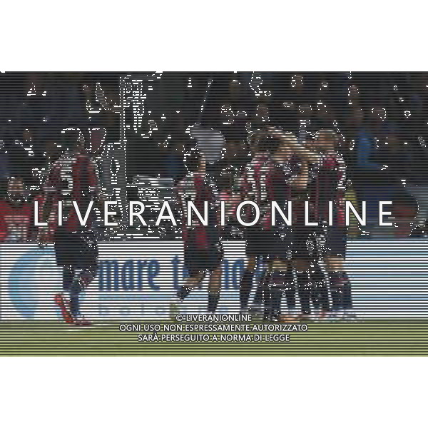 Bologna - Inter Campionato di Calcio Serie A TIM 27/04/2022 nella foto: Esultanza bologna dopo il goal di marko arnautovic ©Claudio Zamagni/Agenzia Aldo Liverani during Italian Serie A soccer match between BOLOGNA F.C. and INTERNAZIONALE F.C. at Renato Dall\'Ara Stadium on April 27 2022 photo credit by Claudio Zamagni/Aldo Liverani Photo Agency/AGENZIA ALDO LIVERANI SAS