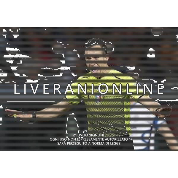 Bologna - Inter Campionato di Calcio Serie A TIM 27/04/2022 nella foto: arbitro doveri ©Claudio Zamagni/Agenzia Aldo Liverani during Italian Serie A soccer match between BOLOGNA F.C. and INTERNAZIONALE F.C. at Renato Dall\'Ara Stadium on April 27 2022 photo credit by Claudio Zamagni/Aldo Liverani Photo Agency/AGENZIA ALDO LIVERANI SAS