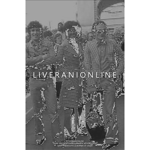 RETROSPETTIVA PIER PAOLO PASOLINI REGISTA NELLA FOTO CON NINETTO DAVOLI ED INES PELLEGRINI AL FESTIVAL DI CANNES NEL 1974 ©Archivio Giovanni Liverani/AG ALDO LIVERANI SAS