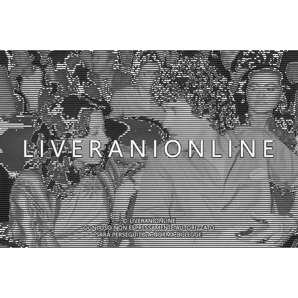 RETROSPETTIVA NINETTO DAVOLI ATTORE NELLA FOTO CON LA MOGLIE PATRIZIA A ROMA NEL 1983 ©Archivio Giovanni Liverani/AG ALDO LIVERANI SAS