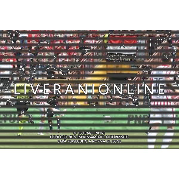 VICENZA - LECCE CAMPIONATO CALCIO SERIE BKT 30.04.2022 NELLA FOTO IL GOL DELLA VITTORIA DI FILIPPO RANOCCHIA AGENZIA ALDO LIVERANI SAS