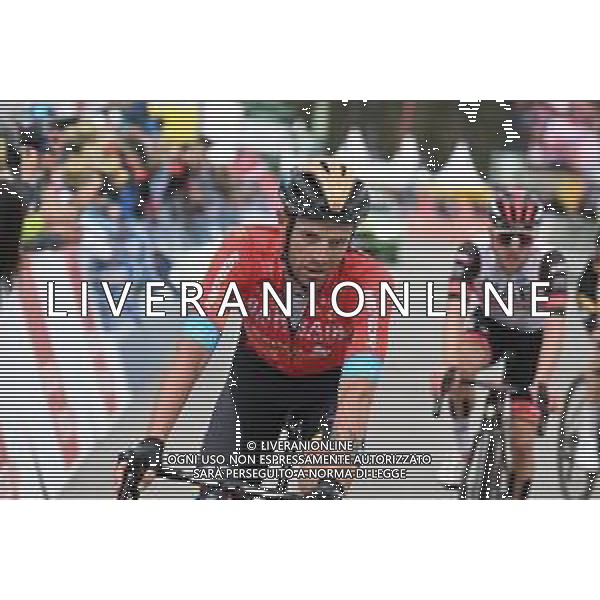 30-04-2022 Tour De Romandie; Tappa 04 Aigle - Zinal; 2022, Bahrain - Victorious; Caruso, Damiano; Zinal; ©SIROTTI/AGENZIA ALDO LIVERANI SAS