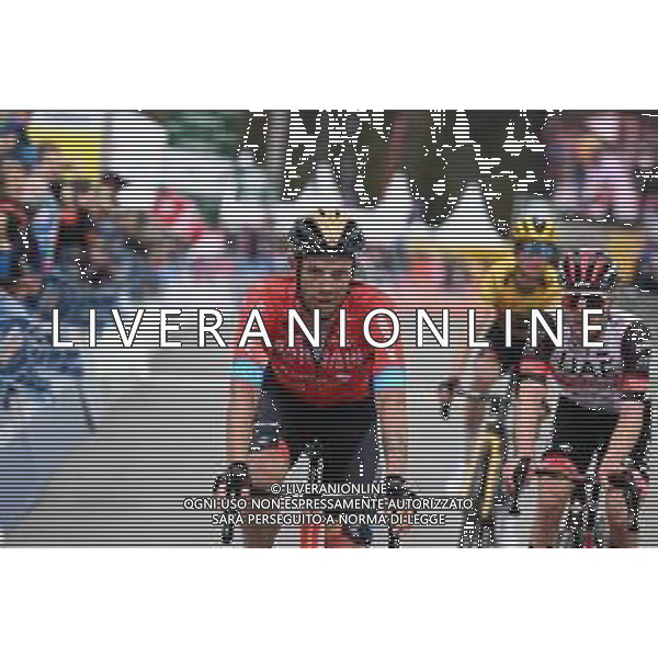 30-04-2022 Tour De Romandie; Tappa 04 Aigle - Zinal; 2022, Bahrain - Victorious; Caruso, Damiano; Zinal; ©SIROTTI/AGENZIA ALDO LIVERANI SAS