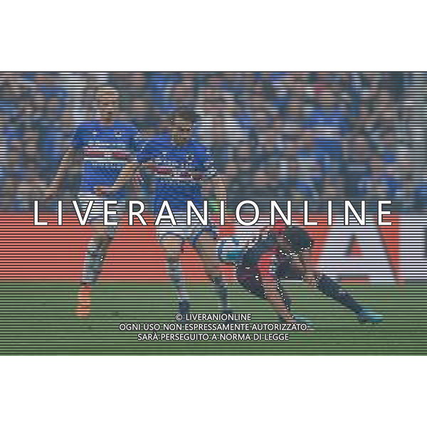 Danilo Vigo/LMedia - UC Sampdoria vs Genoa CFC - italian soccer Serie A match 2021/2022 April 30 2022 - Luigi Ferraris stadium Genova, Italy UC Sampdoria vs Genoa CFC Photo showing: Morten Thorsby (Sampdoria) - Albin Ekdal (Sampdoria) - Nadiem Amiri (Genoa) @Danilo Vigo/LiveMedia /AGENZIA ALDO LIVERANI SAS