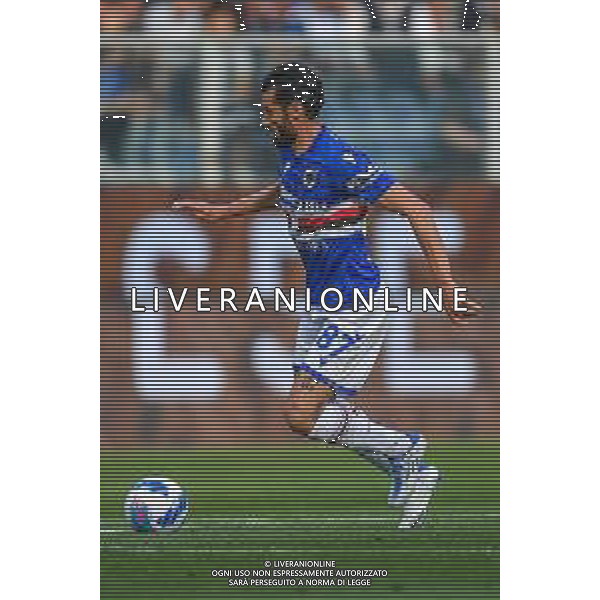 Danilo Vigo/LMedia - UC Sampdoria vs Genoa CFC - italian soccer Serie A match 2021/2022 April 30 2022 - Luigi Ferraris stadium Genova, Italy UC Sampdoria vs Genoa CFC Photo showing: Antonio Candreva (Sampdoria) @Danilo Vigo/LiveMedia /AGENZIA ALDO LIVERANI SAS
