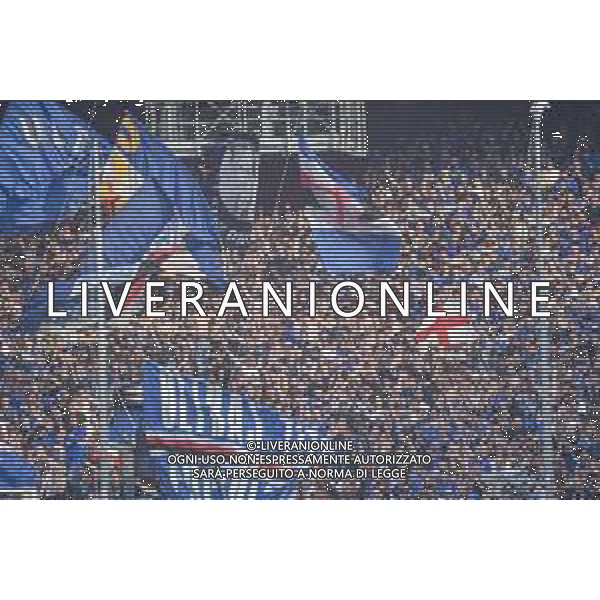 Danilo Vigo/LMedia - UC Sampdoria vs Genoa CFC - italian soccer Serie A match 2021/2022 April 30 2022 - Luigi Ferraris stadium Genova, Italy UC Sampdoria vs Genoa CFC Photo showing: Supportes Sampdoria - tifosi @Danilo Vigo/LiveMedia /AGENZIA ALDO LIVERANI SAS