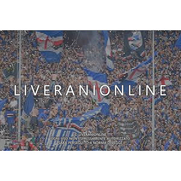 Danilo Vigo/LMedia - UC Sampdoria vs Genoa CFC - italian soccer Serie A match 2021/2022 April 30 2022 - Luigi Ferraris stadium Genova, Italy UC Sampdoria vs Genoa CFC Photo showing: Supporters Sampdoria - tifosi @Danilo Vigo/LiveMedia /AGENZIA ALDO LIVERANI SAS