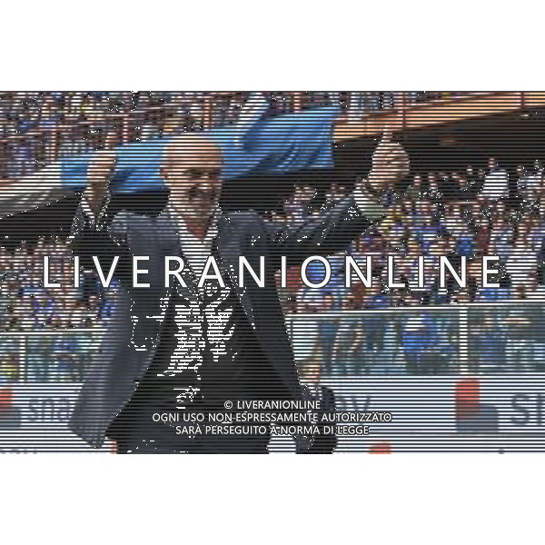 Danilo Vigo/LMedia - UC Sampdoria vs Genoa CFC - italian soccer Serie A match 2021/2022 April 30 2022 - Luigi Ferraris stadium Genova, Italy UC Sampdoria vs Genoa CFC Photo showing: Marco Lanna, presidente UC Sampdoria - esultanza @Danilo Vigo/LiveMedia /AGENZIA ALDO LIVERANI SAS