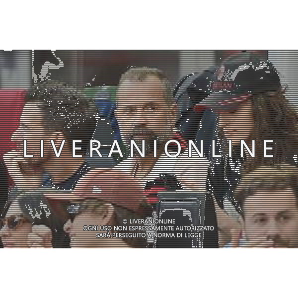 Fabio Volo conduttore radiofonico e televisivo, scrittore e attore in tribuna a bordocampo Milan vs Fiorentina Milano 01-05-2022 Stadio Giuseppe Meazza - San Siro Campionato Serie A TIM - 35a giornata foto Roberto Garavaglia/ag. Aldo Liverani sas/AGENZIA ALDO LIVERANI SAS