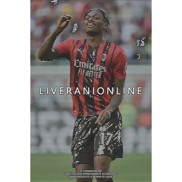 Rafael Leao (Milan) esulta dopo il gol dell\'1 a 0 Milan vs Fiorentina Milano 01-05-2022 Stadio Giuseppe Meazza - San Siro Campionato Serie A TIM - 35a giornata foto Roberto Garavaglia/ag. Aldo Liverani sas/AGENZIA ALDO LIVERANI SAS