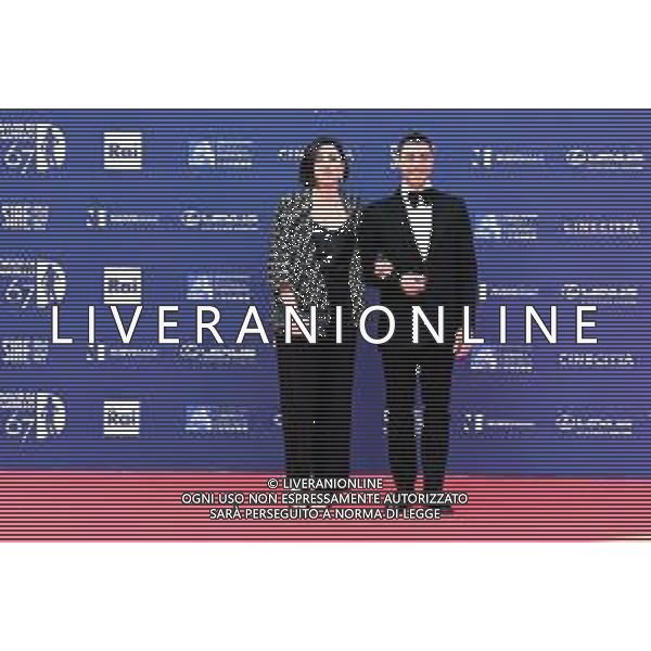 Ag. Aldo Liverani s.a.s./Massimo Landucci Roma 03/05/2022 Red Carpet David di Donatello 2022 nella foto Eduardo Scarpetta e Carolina Scarpetta ©Landucci Massimo/AGENZIA ALDO LIVERANI SAS