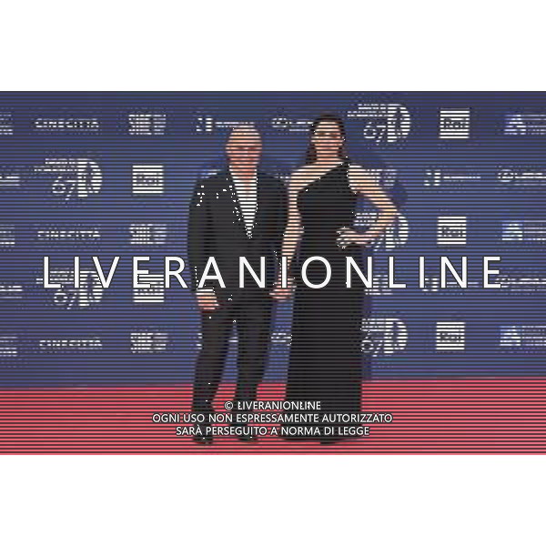 Ag. Aldo Liverani s.a.s./Massimo Landucci Roma 03/05/2022 Red Carpet David di Donatello 2022 nella foto Luisa Ranieri e il marito Luca Zingaretti ©Landucci Massimo/AGENZIA ALDO LIVERANI SAS